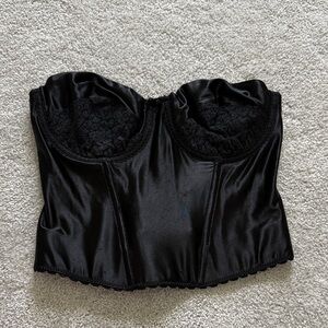 Maidenform Black Silky Corset 38B